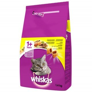 Whiskas Tavuklu Kuru 1.4 kg Kedi Maması kullananlar yorumlar